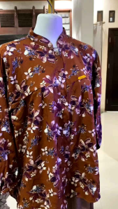 SETELAN RAYON TWILL PREMIUM/ONE SET WANITA DEWASA JUMBO MOTIF BUNGA TERBARU/STELAN RAYON TWILL ARMANY KEKINIAN