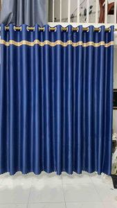 Rèm cửa màu xanh đậmcản sáng tốt rèm cửa chính rèm cửa sổ ngăn phòng