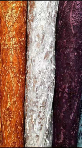 Bahan Kain Tille ELISAAB/Tille Bordir Elishaap Motif Terbaru