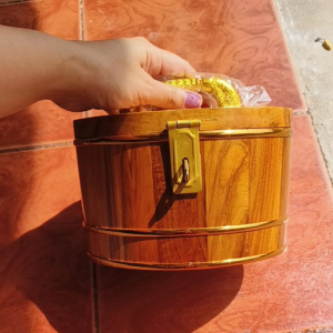 ออมสินไม้สัก ทรงวงรี