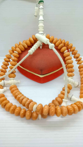 tasbih tijani marjan oren kombinasi tulang kerbau h365