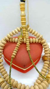 Tasbih Tijani Kayu Kemuning Gading Benang Rajut H359