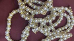 Pearl Bracelet with Charms Fashion Jewelry