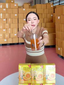 𝐏𝐫𝐨𝟗 𝐅𝐢𝐛𝐞𝐫 ไฟเบอร์ส้ม เซ็ต 12 กล่อง (ไฟเบอร์ส้ม 6 กล่อง โกโก้มีดีไลท์ 6 กล่อง)