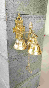 Bel Pintu Rumah Lonceng Kuningan Krompyong isi 3 Kuningan 1 Pcs