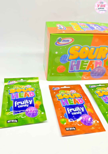 30pcs SOUR HEAD FRUIT FLAVORED GUMMIES/loot bag fillers/paninda/giveaways/party favors.