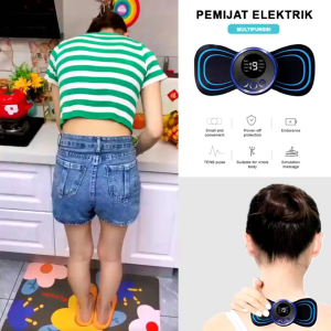 REJEKI 9393 - NEW ORIGINAL Alat PIJAT TERAPI LEHER PUNGGUNG PERUT PAHA BAHU PUNDAK OTOT MASSAGER Alat PIjat Tempel Serbaguna