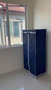 Large Capacity Zipped Wardrobe - Spacious Storage, Non Woven Fabric, Easy Assembly - Coffee/Grey/Maroon/Purple