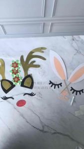 [1 SET] TOPPER KERTAS BUNNY KELINCI LUCU HIASAN KUE TART KELINCI PUTIH BUNNY PUTIH BIRTHDAY CAKE DECORATION CAKE TOPPER UNICORN TELINGA KUPING BUNNY CAKE PROPERTY