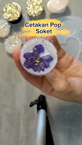 Cetakan Resin Pop Socket Ponsel Phone Stand Phone Grip Silikon Mold Silicone Soket HP
