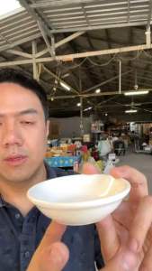 ถ้วยน้ำจิ้ม เซรามิก ทรงกลม ขนาดL ขนาด 4x1นิ้ว หรือ 10x2.5cm สีขาวล้วน ออกใบกำกับภาษีได้