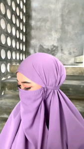 Arafah Khimar Jumbo French Khimar Syari Wanita Khimar Overhead Outfit Bahan Wolfish Luxury