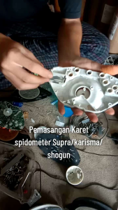 karet Conective konektor conductive konduktor Lcd speedometer odometer kilometer gauge motor Supra 125/karisma 125/Shogun 125 original