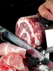 Alat pemotong daging tipis pengiris daging meat lamb cutter machine