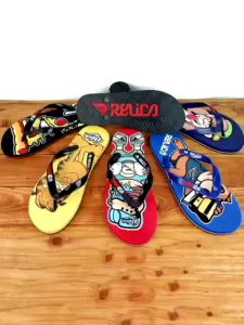 RELICA BURGER BLACK - Sandal Jepit Distro Sandal Jepit Cloth Sandal Jepit Pria Wanita