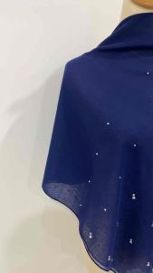 HAIFA Bawal Manik Korean Diamond B45 Tudung Bawal Cotton Batu Tabur Bidang 45 Minimalis