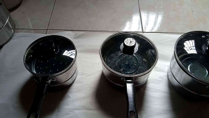 Panci Susu Steamer Set & Panci Sarang Stainless Ukuran 16-18cm