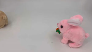 ตุ๊กตากระต่ายร้องได้ มีเสียงร้อง เดินได้ ของเล่นสำหรับเด็ก