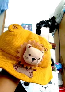 CAE - Topi Anak Laki Perempuan 0-2 tahun Lion King 3D Bucket Hat Import
