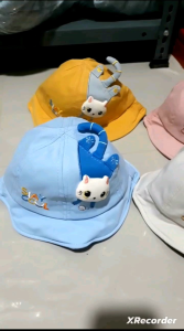 CAE - Topi Anak Perempuan 0-2 tahun Cat Stay Cool Bucket Hat Import