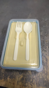 Vibrant BentoBoxnColorful Lunch Box with Compartments Spoon and Fork(Baonan)