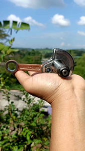 A531ข้อเหวี่ยง+น็อตยึดจานไฟ เครื่องตัดหญ้า 2 จังหวะ รุ่น WAB-411M WASABI (วาซาบิ) แท้ งานคุณภาพ ทนทานแข็งแรงต่อการใช้งาน #ตรงปก100%