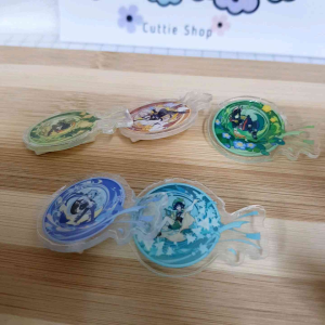 原神亚克力胸针 书包包包笔盒服饰背包挂件别针徽章配件 Genshin Brooch Acrylic Cartoon Cute Badge Pin School Pencil Bag Diy Decoration Gift Kerongsang Budak Hiasan Beg Hadiah Kanak XZ24