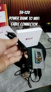 5V to 12V USB cable connector Powerbank to wifi modem Interphone charging treasure Fiber-optic cat switch