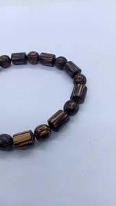 gelang kayu liwung macan bulat kombinasi Marjan Fs041