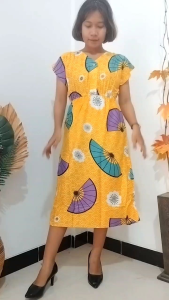daster manohara nyaman rayon soloan adem homedress kerut pinggang motif pasley lucu