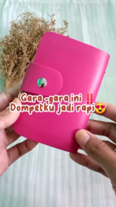 Dompet Kartu Mini Warna Warni 24 Kartu Mini Tempat Card Holder Multifungsi Multiple Card Slot Kulit