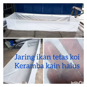 Keramba Ikan Sekat 3 4 Jaring Tetas Ikan Burayak Larva Bahan Jaring Kain Halus Lubang 06ml dan 1ml