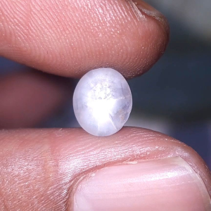 Batu natural white sapphire star ceylon safir srilanka no treatment