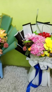 Buket Bunga Rangkaian Artificial Premium: Hadiah Ultah & Wedding & Wisuda & Sempurna Terlaris