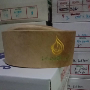 Songkok/Kopyah bordir Susun/Tingkat Logo Al fatah Terbaru\nKopyah/Songkok RHM