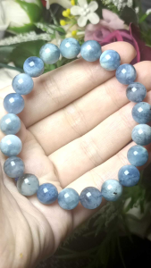 (Certificate) 100% Natural High Grade Aquamarine bracelet 9mm + (证书)100%纯天然冰润海蓝宝手串 9mm +