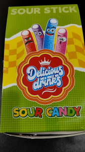 เยลลี่สายรุ้งเปรี้ยว+แยมสตรอเบอรี่ 32กรัม บรรจุ24ขิ้น พร้อมส่ง