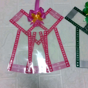 พวงมาลัยใส่ธนบัตร พวงมาลัยใส่แบงค์ พวงมาลัยปัจฉิมวันจบ ใส่ธนบัตรได้ 5ใบ