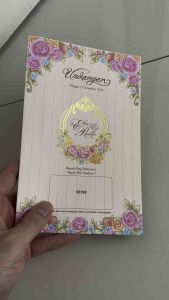 Blangko Undangan Kosong Pernikahan Erba Kartu BLANKO Simple 88190 (5 Lembar atau 100 Lembar)