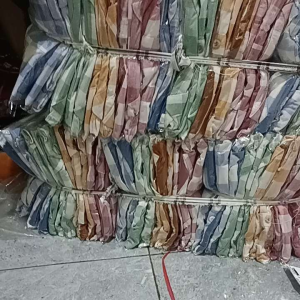 Setelan WANITA CRINGKLE kotak kotak DAN SALUR one set Ld 110 - 120 simpel elegan