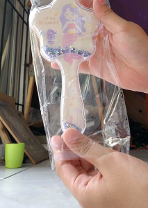 Sisir Rambut Kartun Baru Sisir Pijat Bantalan Rambut Busa Payet Sisir