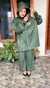 Jas Hujan Garuda Army: Tas, Setelan Baju & Celana