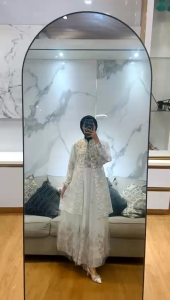 FASHION WANITA GAMIS BROKAT TILE OUTFIT SLIMFIT PREMIUM IMPORT MODEL KOREA-GEMBUL FASHION