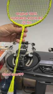 RAKET BADMINTON HUNDRED ROCK R9 LIME ORIGINAL / RAKET BADMINTON HNDRD ROCK R9 ORIGINAL