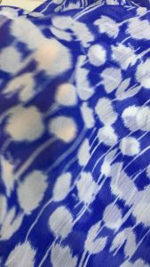 Vải voan họa tiết màu xanh dương mềm mỏng nhẹ (khổ 1m5)may đầm váy áo dài áo kiểu thời trang