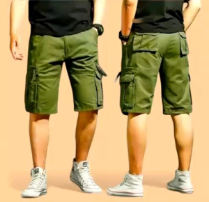 Pantas Penghantaran! Seluar Pendek Kargo Lelaki 6 Poket Saiz 28-40 dari Kain Katun Twill Berkualiti Tinggi