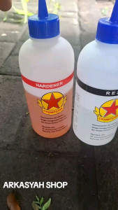 LEM BINTANG EPOXY HARDENER RESIN NB 1/2KG (LEM KAYU LEM 2 KOMPONEN LEM SUPER KUAT)