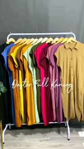 LUXURY-emr DRESS WANITA CRINKLE PREMIUM FULL KANCING TRENDY 2024