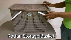 UNIGLOBAL Rattan Woven Storage Organizer: Multi-functional Home Organization Solutions