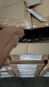 fiber batangan plus linen putih silver 1meter / lis plavon / figura 3d / batangan pigura ukir